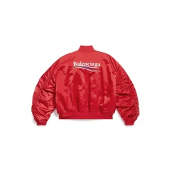 Giacca Varsity Political Campaign in Rosso