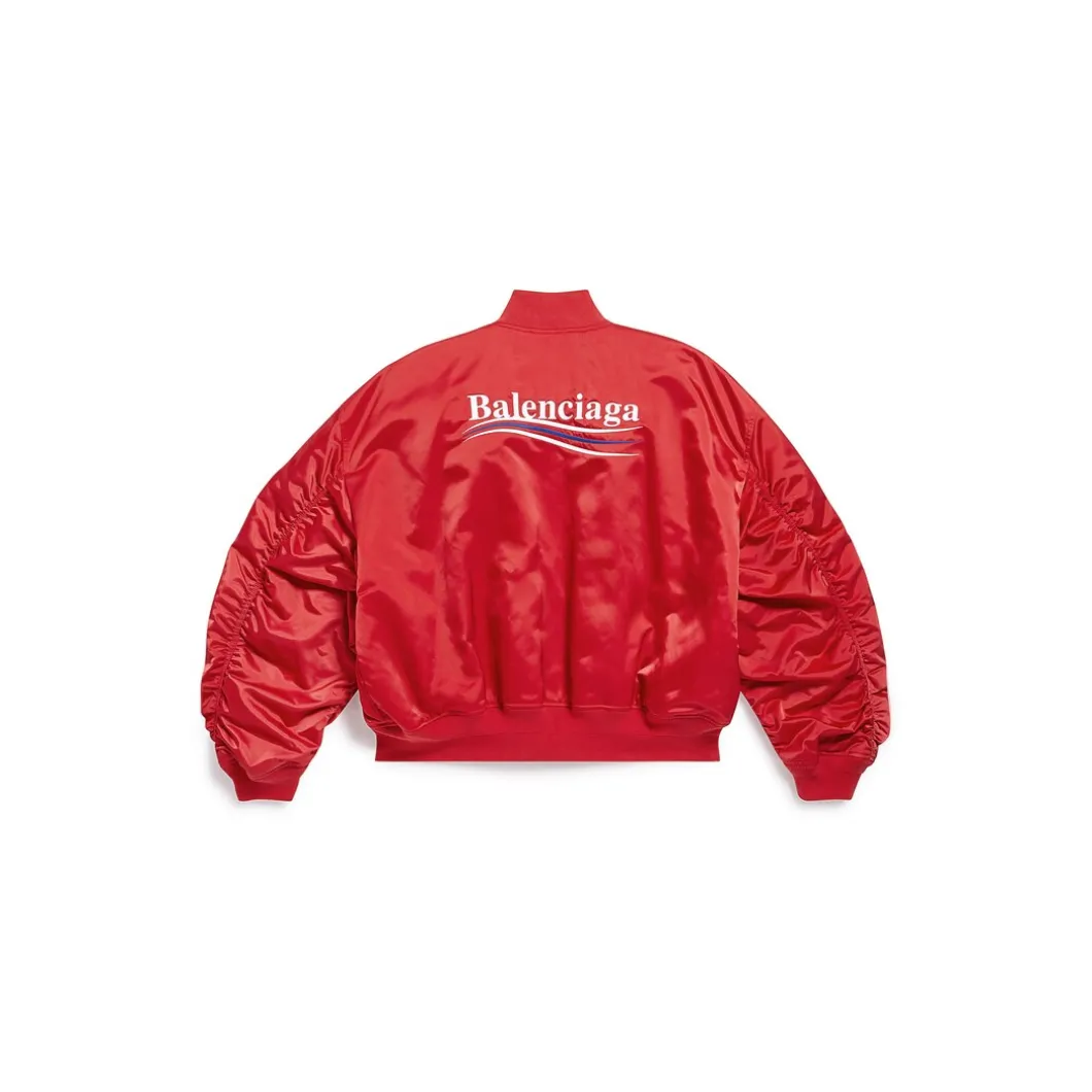 Giacca Varsity Political Campaign in Rosso