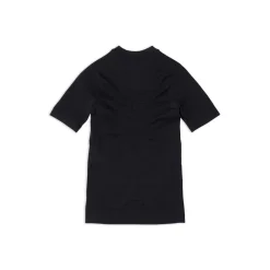 Girocollo Athletic Sporty B A Maniche Corte  da Donna in Nero
