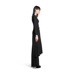 Gonna Deconstructed Godet da Donna in Nero