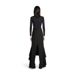 Gonna Deconstructed Godet da Donna in Nero