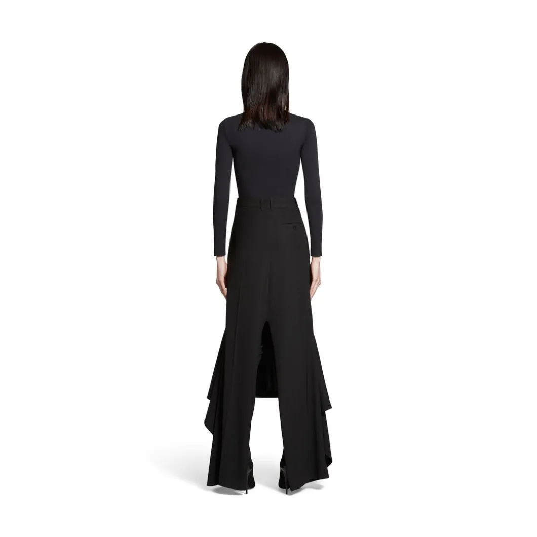 Gonna Deconstructed Godet da Donna in Nero