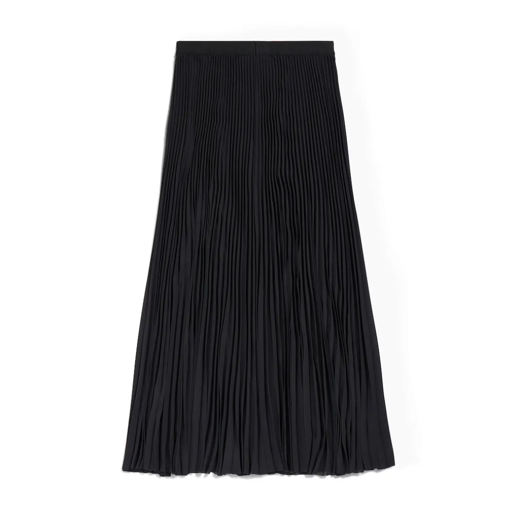Gonna Elasticizzata da Donna in Nero