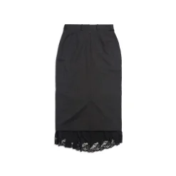 Gonna Lingerie Tailored da Donna in Grigio Scuro