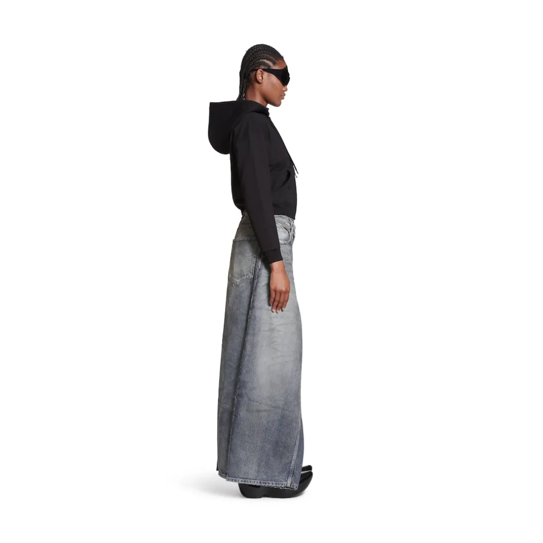 Gonna Pantalone Apron da Donna in Azzurro