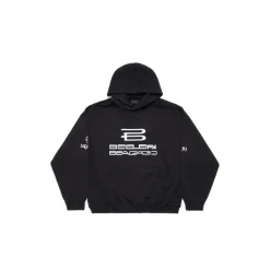 Hoodie Ai Generated Medium Fit in Nero/bianco