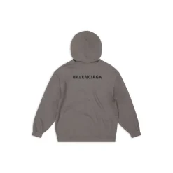Hoodie Balenciaga Back Medium Fit in Grigio