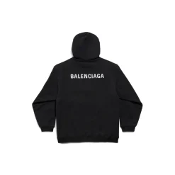 Hoodie Balenciaga Back Regular Fit in Nero