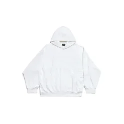 Hoodie Balenciaga Hand-drawn Medium Fit da Donna in Bianco/rosa