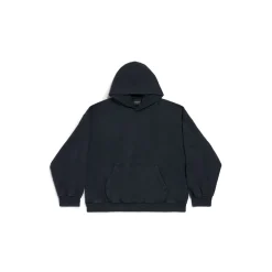Hoodie Balenciaga Hand-drawn Medium Fit in Nero/bianco