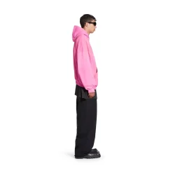 Hoodie Balenciaga Oversize in Rosa/nero