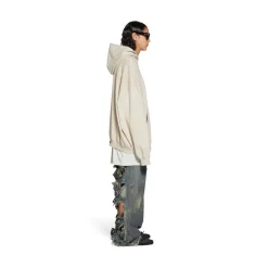 Hoodie Balenciaga Oversize in Crema