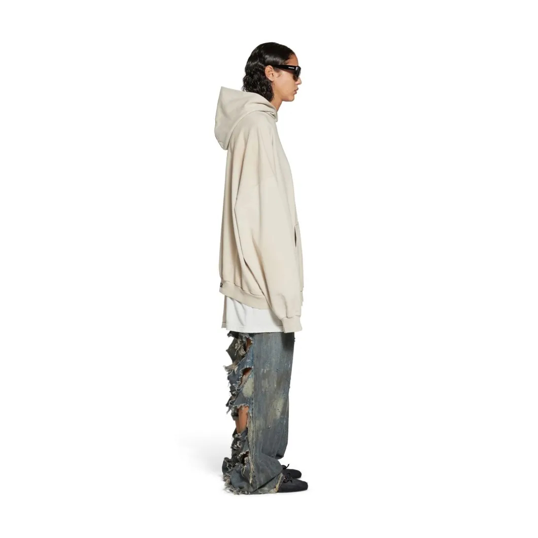 Hoodie Balenciaga Oversize in Crema