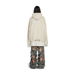 Hoodie Balenciaga Oversize in Crema