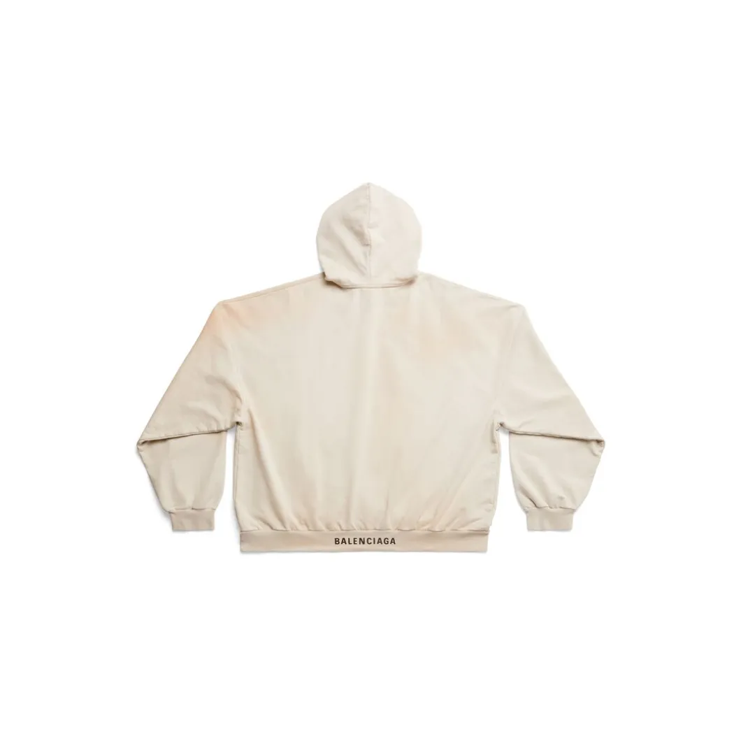 Hoodie Balenciaga Oversize in Crema