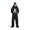 Hoodie Con Zip Balenciaga Music | Archive Series Connected Medium Fit in Nero/bianco