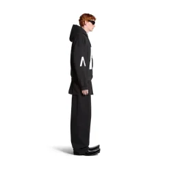 Hoodie Con Zip Balenciaga Music | Archive Series Connected Medium Fit in Nero/bianco