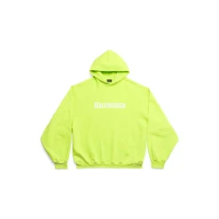 Hoodie Destroyed Caps in Giallo Fluo