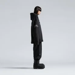 Hoodie Idrorepellente 3b Sports Icon Oversize in Nero