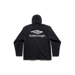 Hoodie Idrorepellente 3b Sports Icon Oversize in Nero
