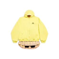 Hoodie Layered Unity Sports Icon Oversize in Giallo/nero