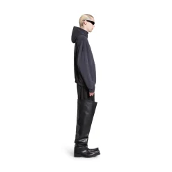 Hoodie Outline Oversize in Nero D&eacute;lav&eacute;