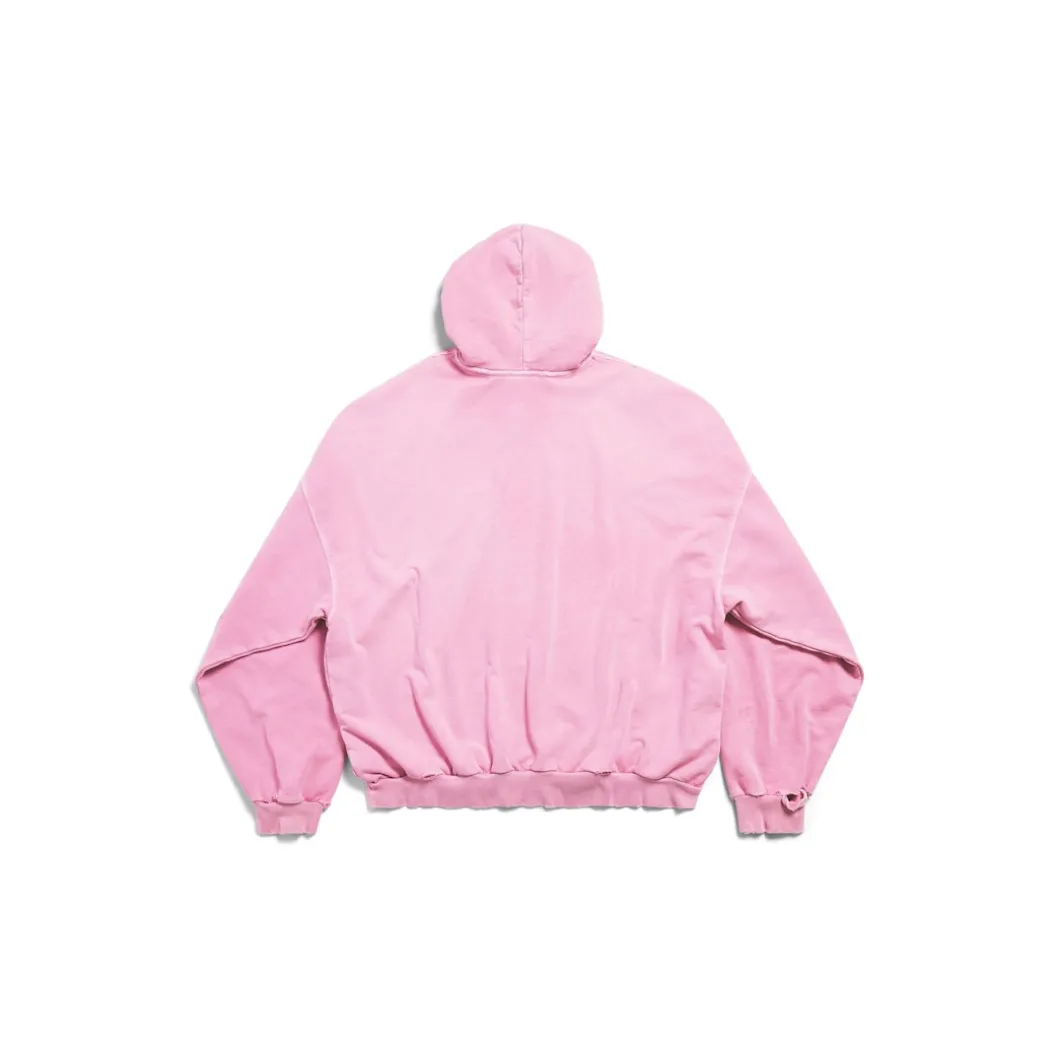 Hoodie Paris Moon Oversize in Rosa Chiaro