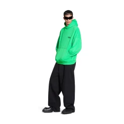 Hoodie Political Campaign Oversize in Verde/nero/blu