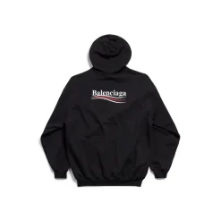Hoodie Political Campaign Medium Fit da Donna in Nero