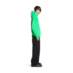 Hoodie Political Campaign Oversize in Verde/nero/blu