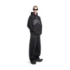 Hoodie Skater Oversize in Nero D&eacute;lav&eacute;