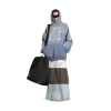 Hoodie Snbn Large Fit in Blu
