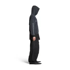 Hoodie Stencil Type Medium Fit in Nero