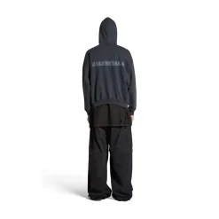 Hoodie Stencil Type Medium Fit in Nero