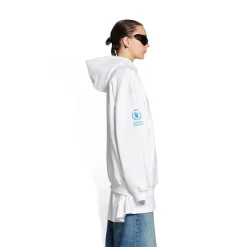 Hoodie Wfp Medium Fit  da Donna in Bianco