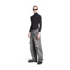 Jeans Baggy Con Tasche Patched in Blu