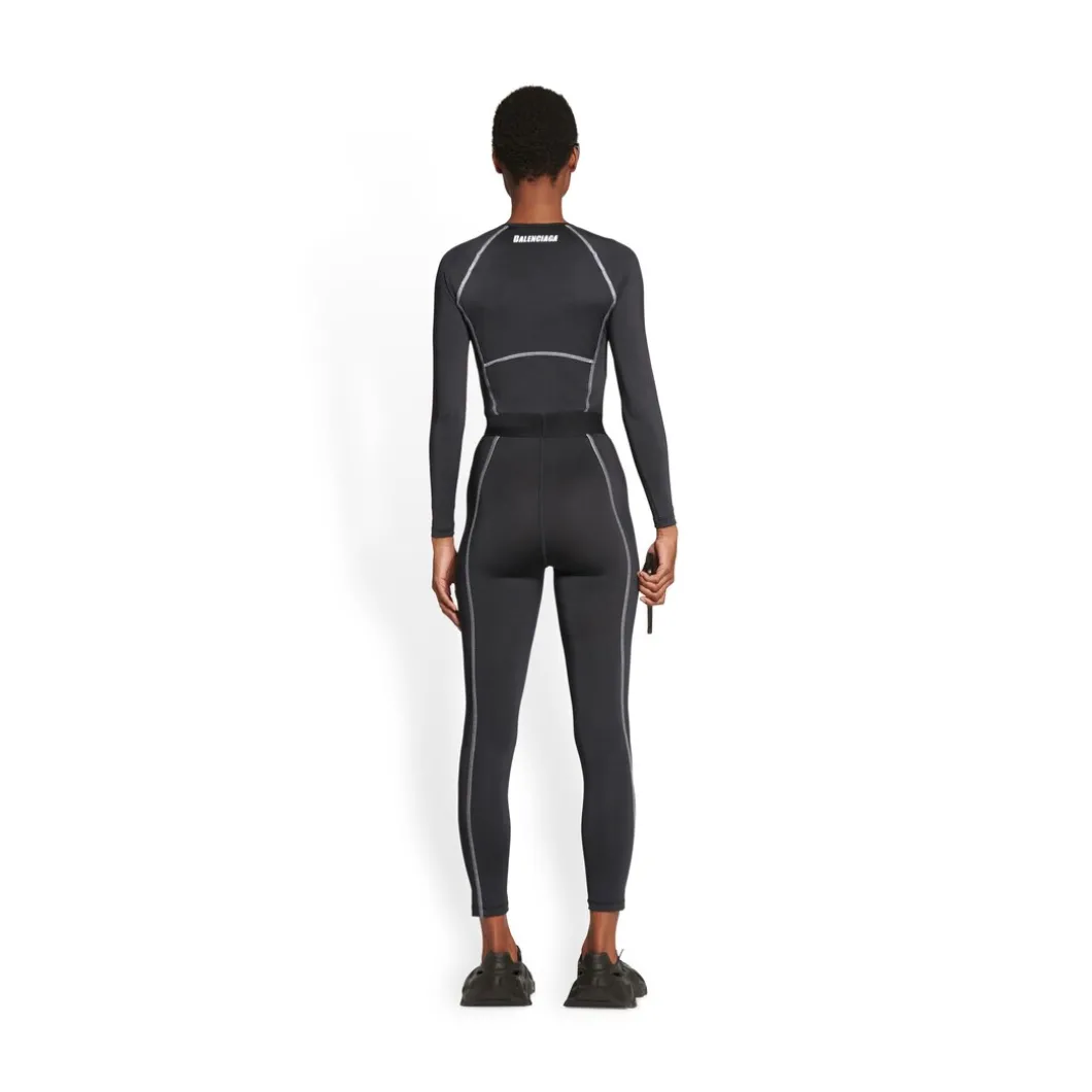 Leggings Athletic Cut da Donna in Nero