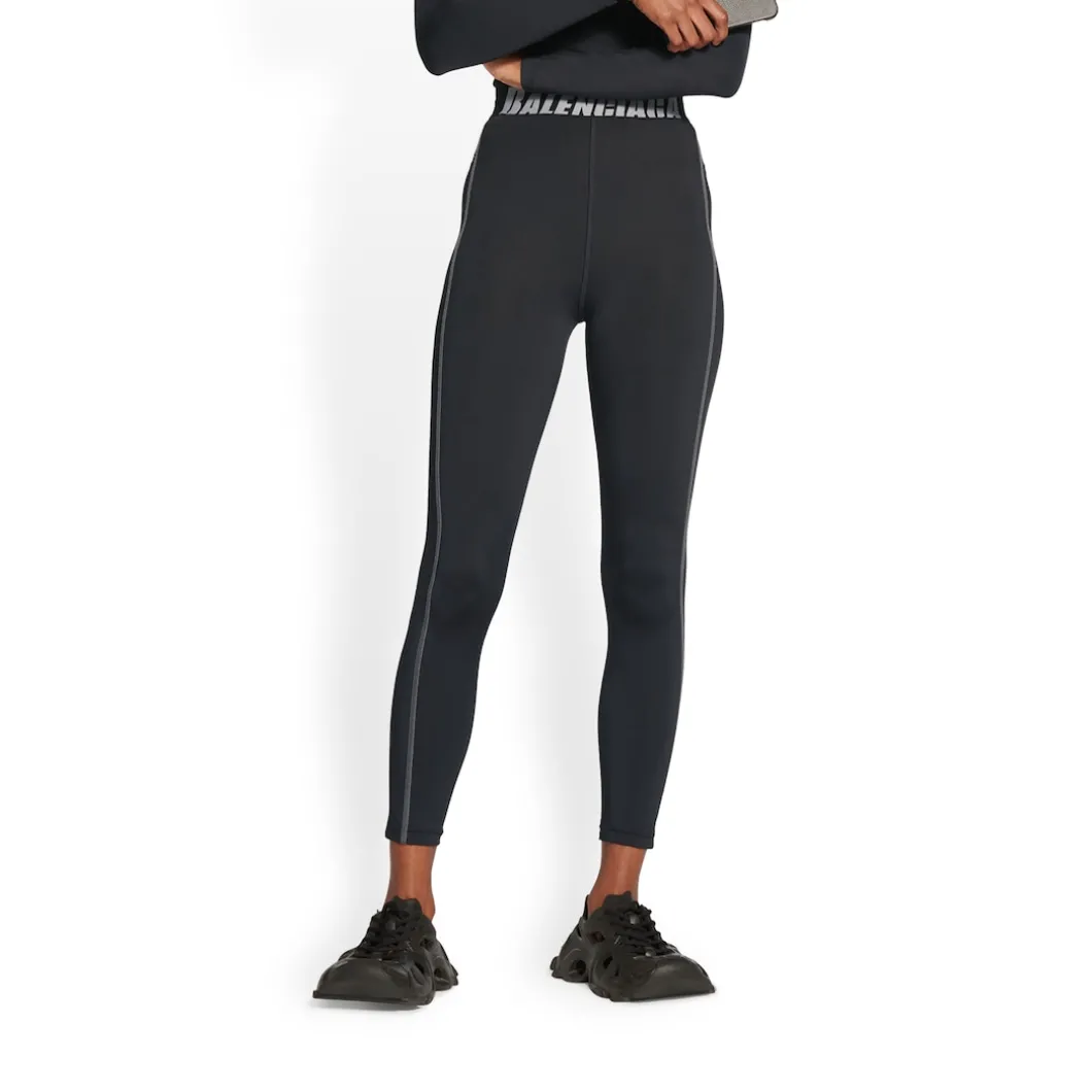 Leggings Athletic Cut da Donna in Nero