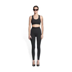 Leggings 3b Sports Icon Athletic Leg Cut da Donna in Nero