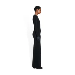 Maxi Abito A Girocollo da Donna in Nero