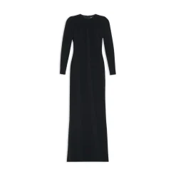 Maxi Abito A Girocollo da Donna in Nero