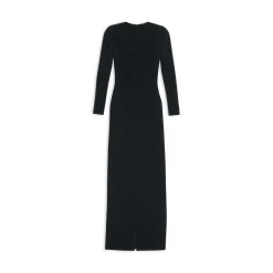 Maxi Abito A Girocollo da Donna in Nero