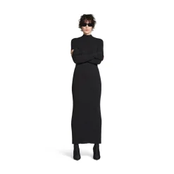 Maxi Abito Balenciaga da Donna in Nero