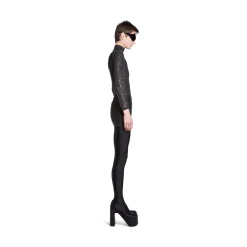 Mini Abito Crystal Mesh da Donna in Nero