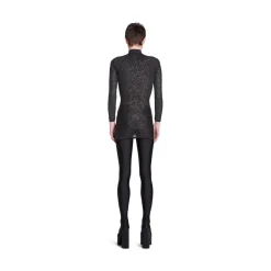 Mini Abito Crystal Mesh da Donna in Nero