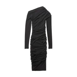 Mini Abito Twisted da Donna in Nero