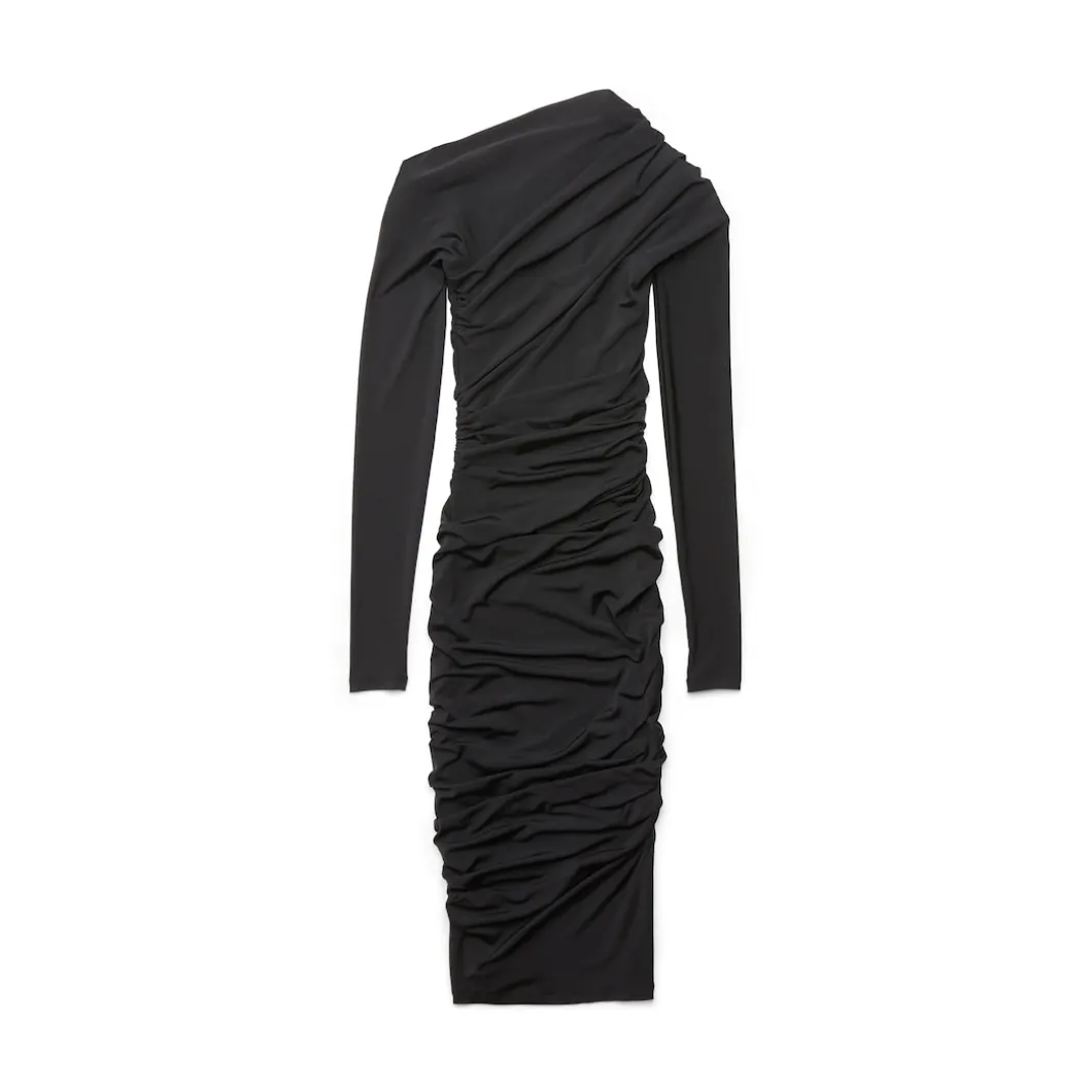 Mini Abito Twisted da Donna in Nero
