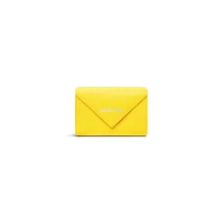Mini Portafoglio Papier da Donna in Giallo