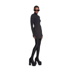 Minigonna da Donna in Nero Délavé