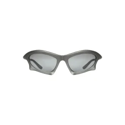 Occhiali Da Sole Bat Rectangle in Argento